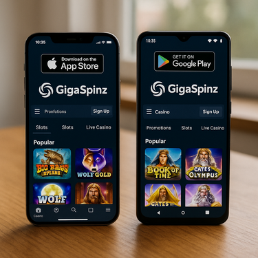GigaSpinz Casino Mobile Apps - iOS and Android Access