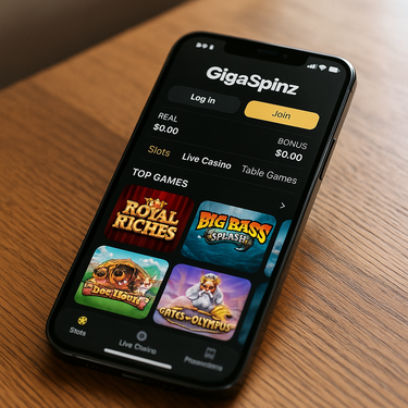 GigaSpinz Casino Mobile Interface - Responsive Design for Australian Players